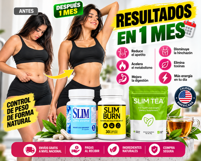 Combo Ultra 3 en 1 – Slim Ultra Xtreme + Slim Burn + Slim Tea