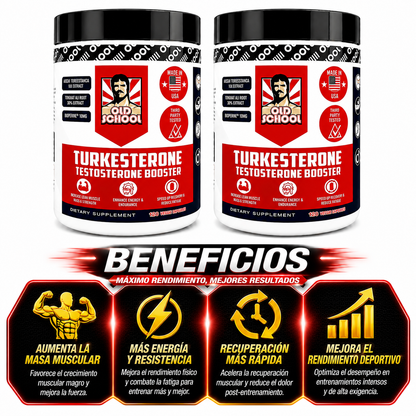 COMBO x2 SUPLEMENTOS TURKESTERONE OLD SCHOOL 2 UNIDADES PRECIO EN OFERTA 990LPS 2 CAPSULAS EN TOTAL.