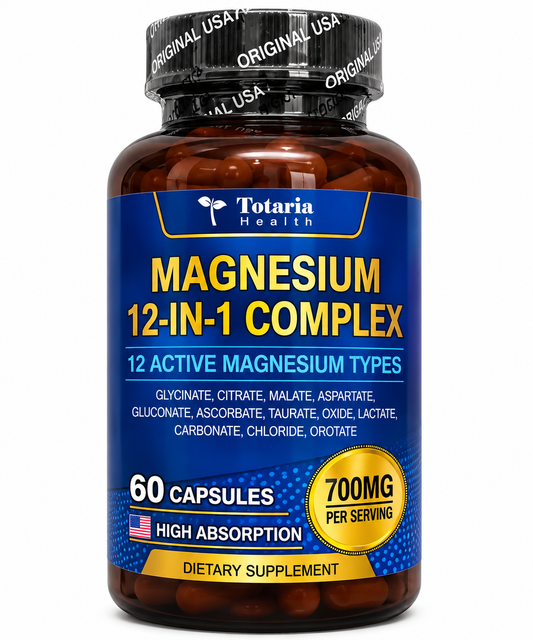 Magnesium 12-in-1 Complex | 12 Tipos de Magnesio – 60 Cápsulas