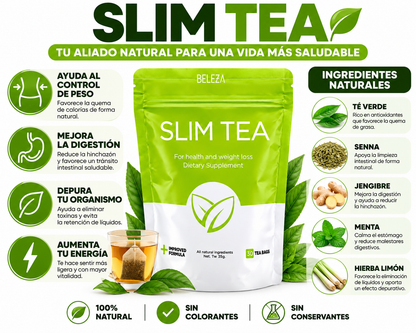Slim Tea Beleza – Té Herbal Natural | 30 Bolsitas