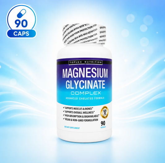 Magnesium Glycinate | 90 Cápsulas – Bienestar y Descanso