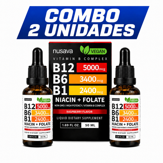 💧 Combo 2 Unidades – Complejo de Vitaminas B12 + B6 + B1 | Fórmula Líquida
