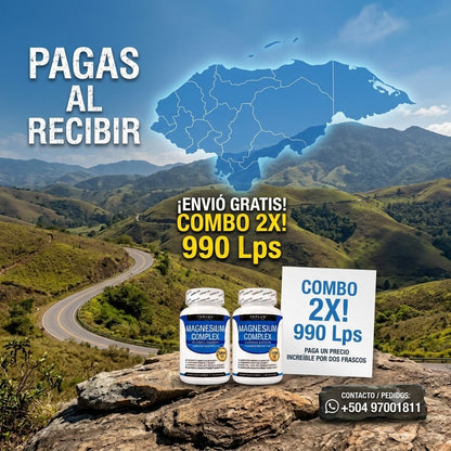 COMBO X2 Magnesium Complex Toplux 1000 mg — OFERTA X2 Frascos X 990Lps