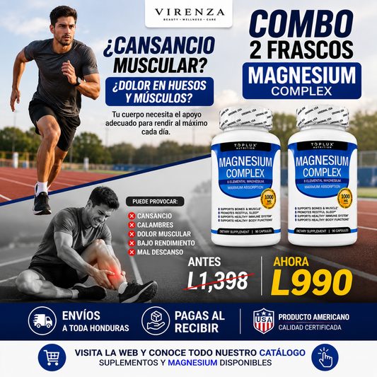 COMBO X2 Magnesium Complex Toplux 1000 mg — OFERTA X2 Frascos X 990Lps